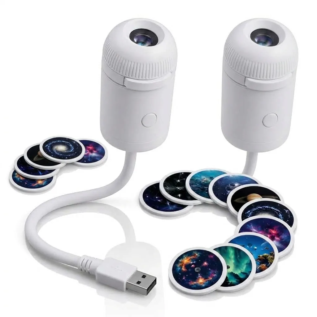 2x StarNest Optical Galaxy Projectors with 12 Discs each