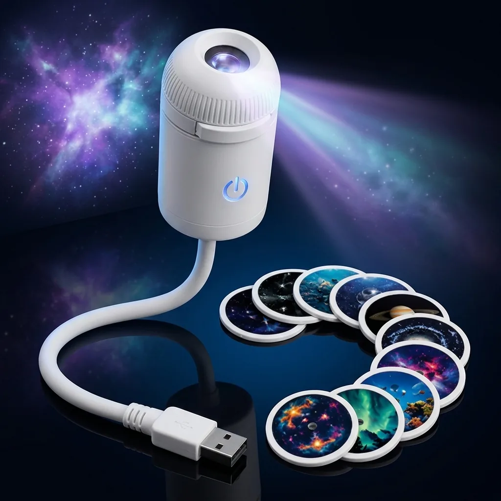 StarNest 12-Film Galaxy Star Projector and Ambient Planetarium Light